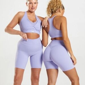 2 PIECE Gymshark × Whitney Simmons V4 Set - Wildflower Purple, size Small/XS